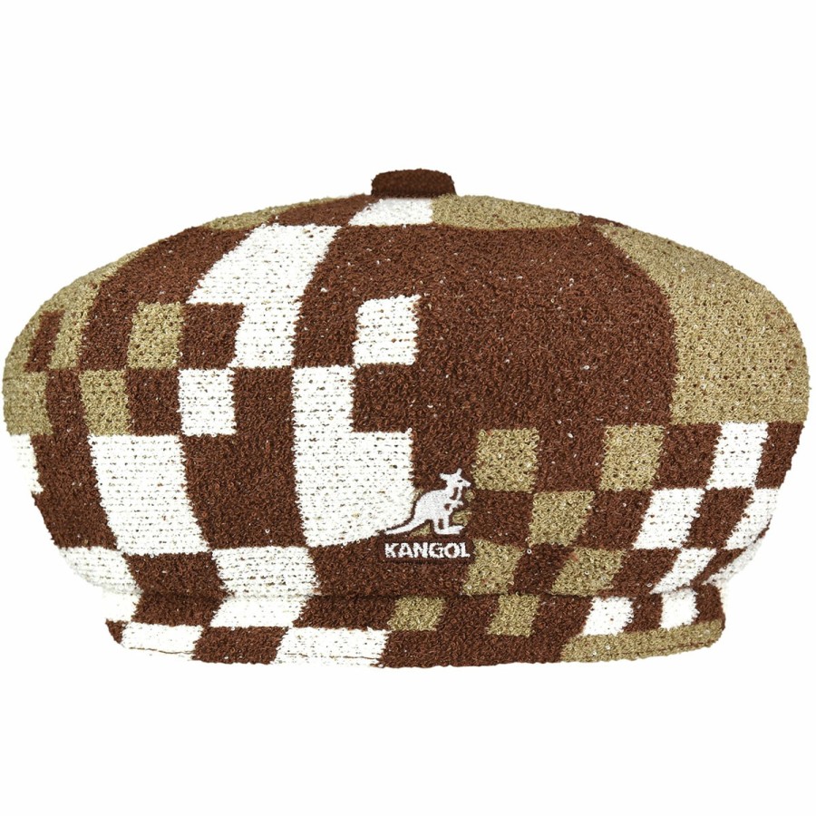 Men'S Kangol Berets | Pop Gingham Jax Beret