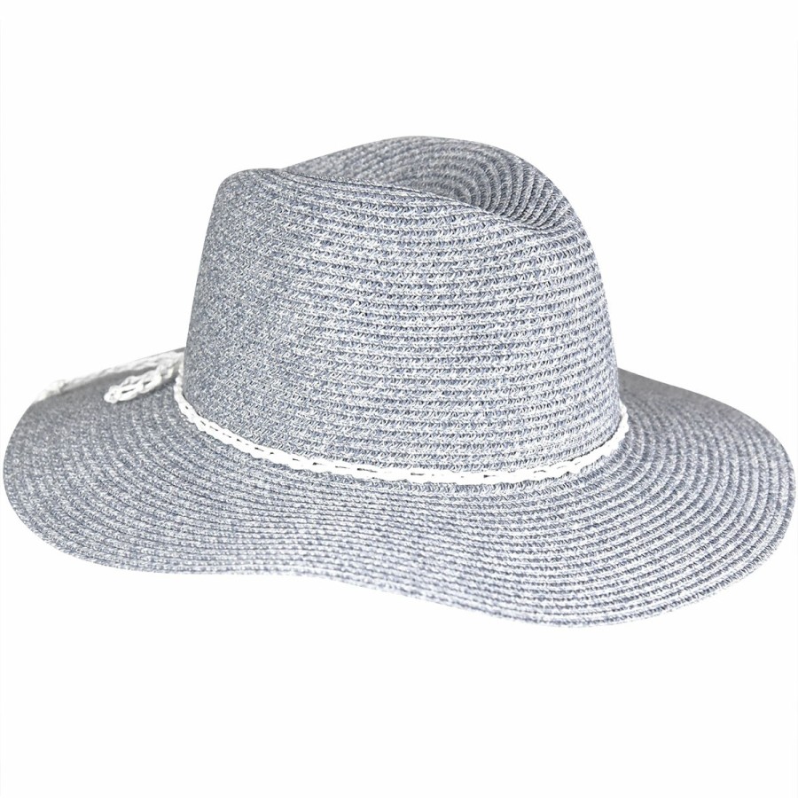 Women'S David & Young Floppy/Wide Brim Hats | Marled Straw Fedora