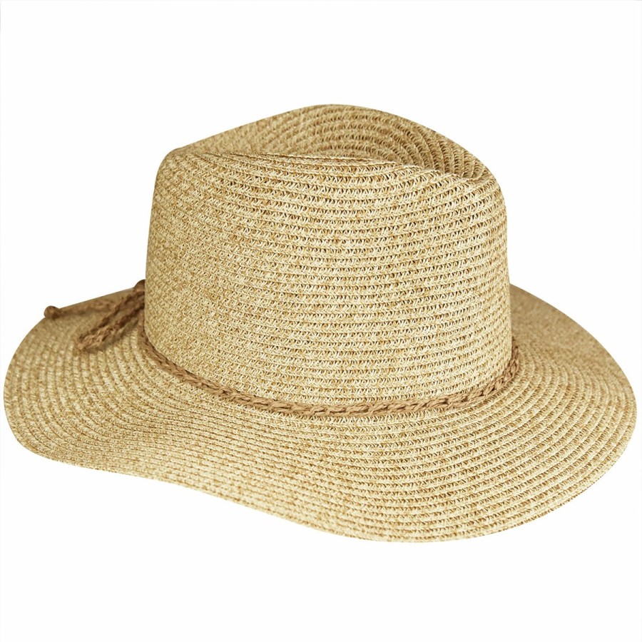 Women'S David & Young Floppy/Wide Brim Hats | Marled Straw Fedora