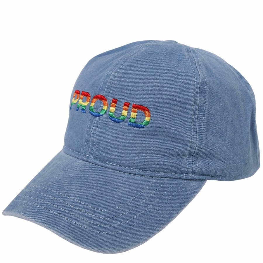 Women'S David & Young Baseball Caps | Rainbow Proud Ponyflo Baseball Cap Denim