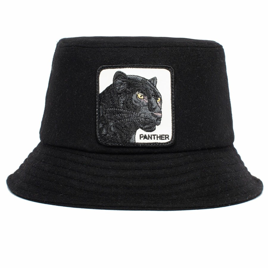 Men'S Goorin Bros. Bucket Hats | Panther Heat Bucket Black