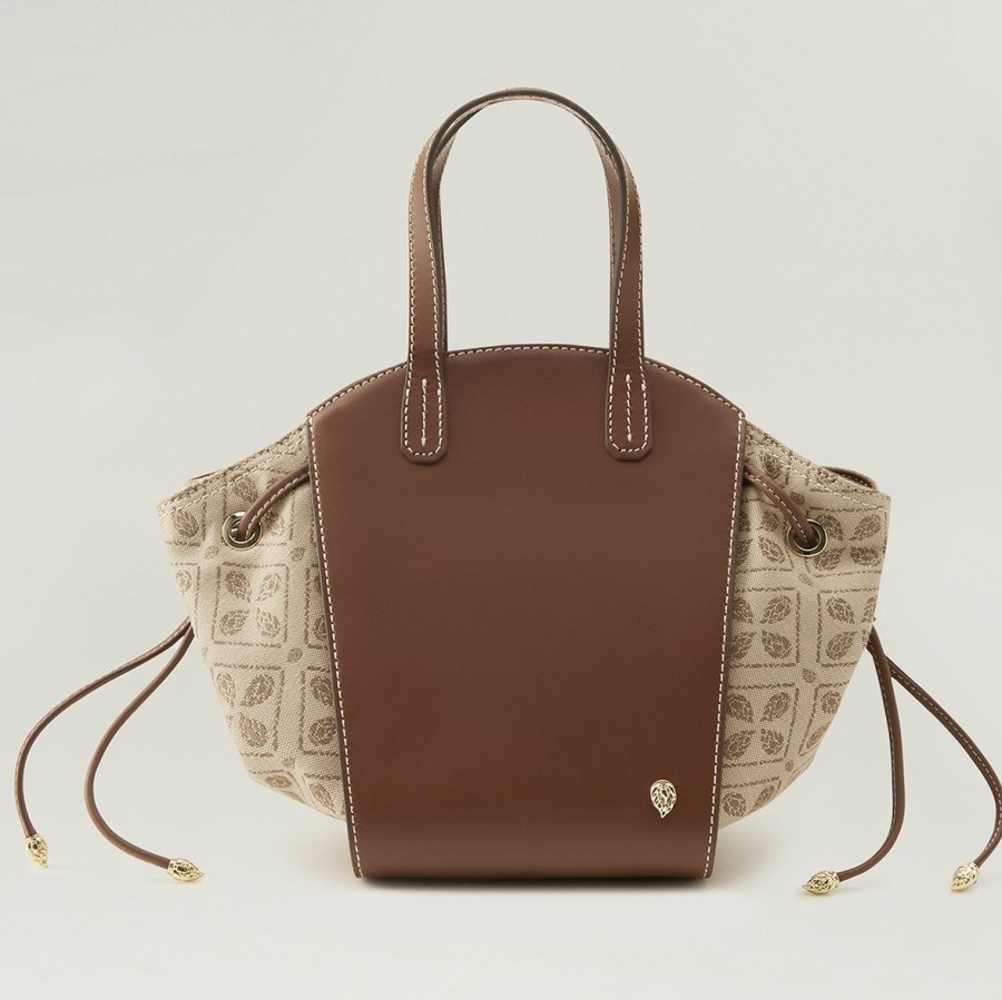 Clothing & Accessories Helen Kaminski | Allure Tote Jacquard Latte/Cuoio