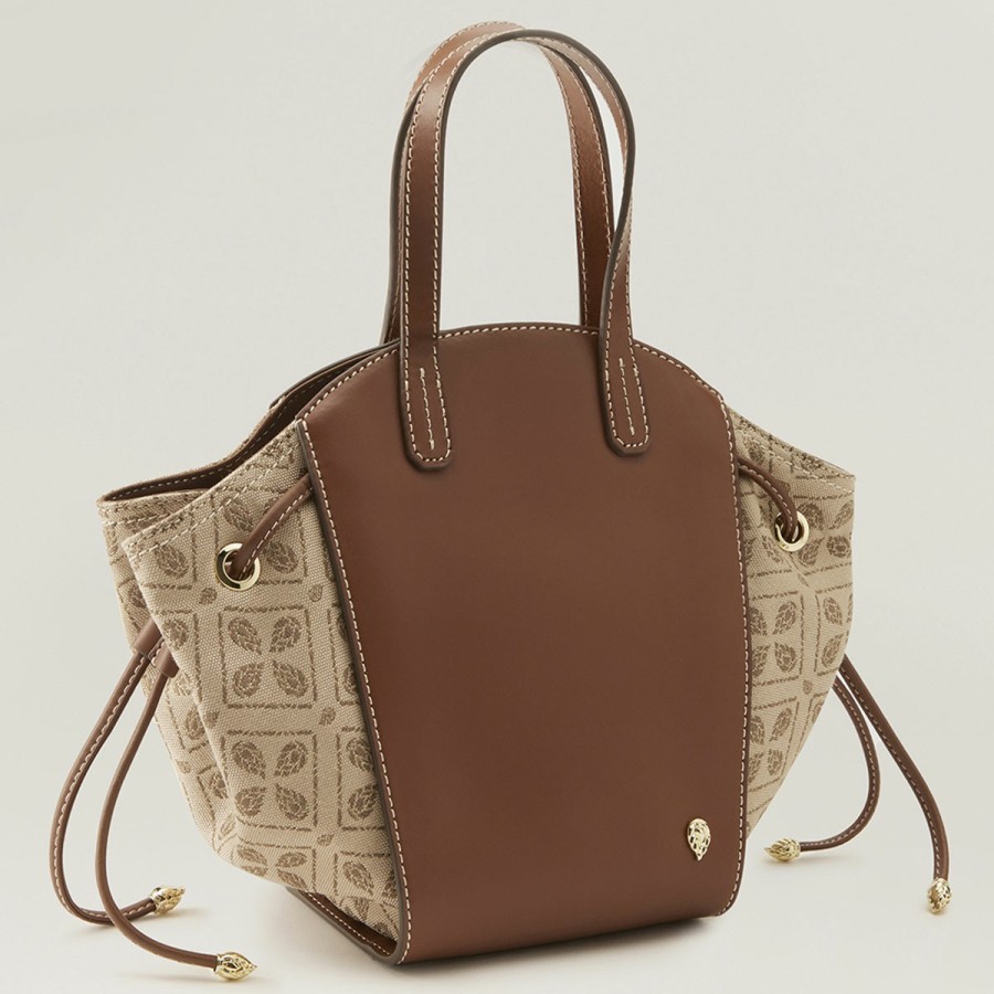 Clothing & Accessories Helen Kaminski | Allure Tote Jacquard Latte/Cuoio