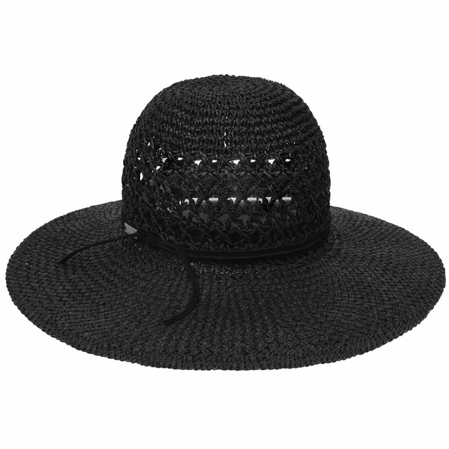 Women'S Betmar Floppy/Wide Brim Hats | Coretta Wide Brim Floppy Hat Black