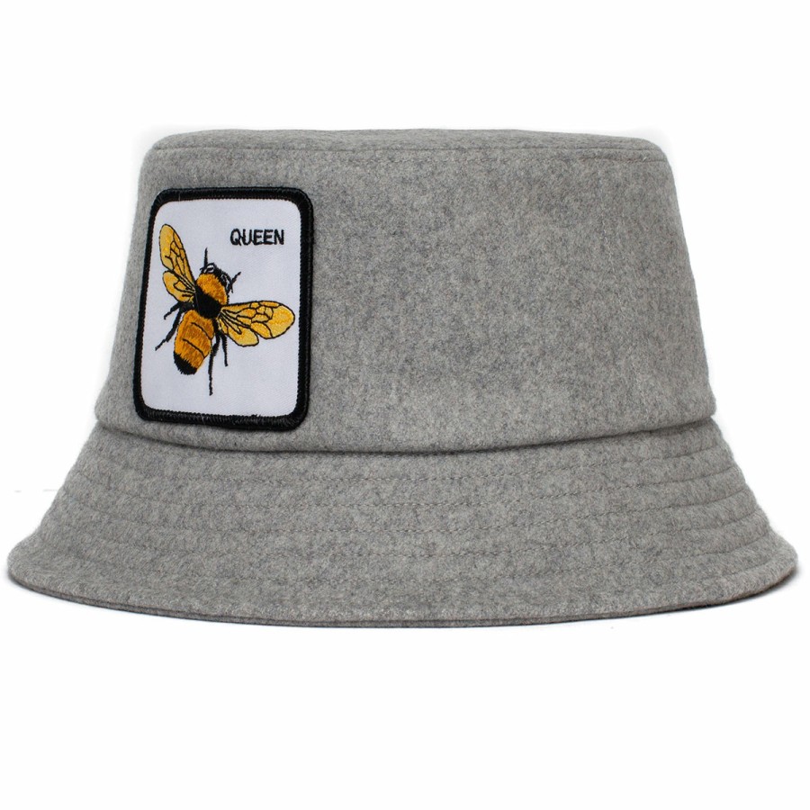 Women'S Goorin Bros. Bucket Hats | Queen Bee Heat Bucket Grey