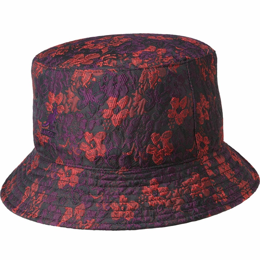 Women'S Kangol Bucket Hats | Floral Jacquard Rev Bucket