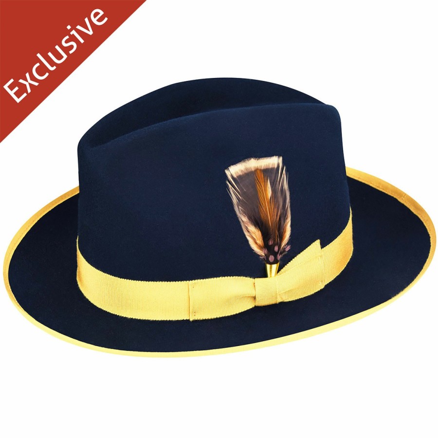 Men'S Trimmed & Crowned Fedoras | 414 Fedora