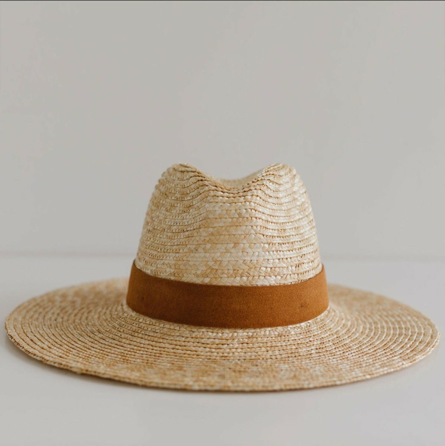 Women'S Gigi Pip Fedoras | Isla Straw Fedora Natural