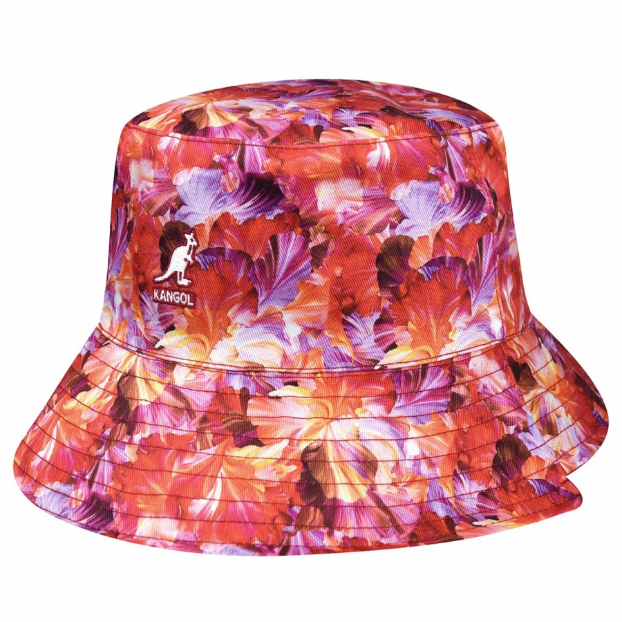 Women'S Kangol Bucket Hats | Floral Reversible Bucket