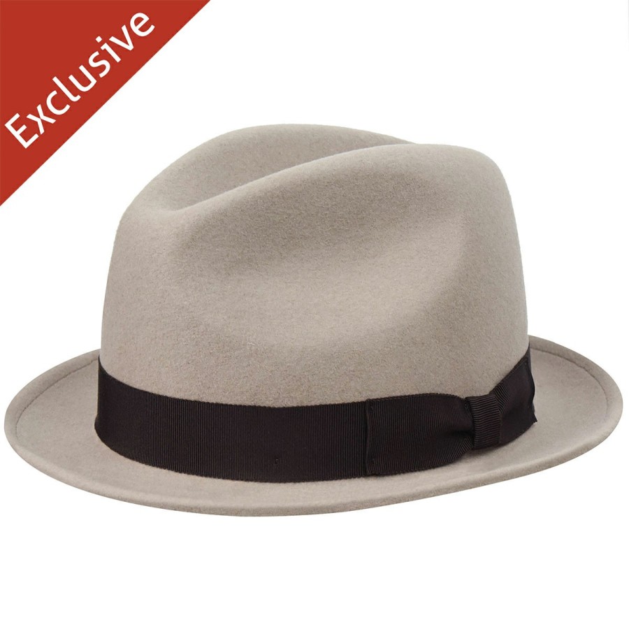 Men'S Country Gentleman Fedoras | Limited Edition - Boyd Fedora Taupe