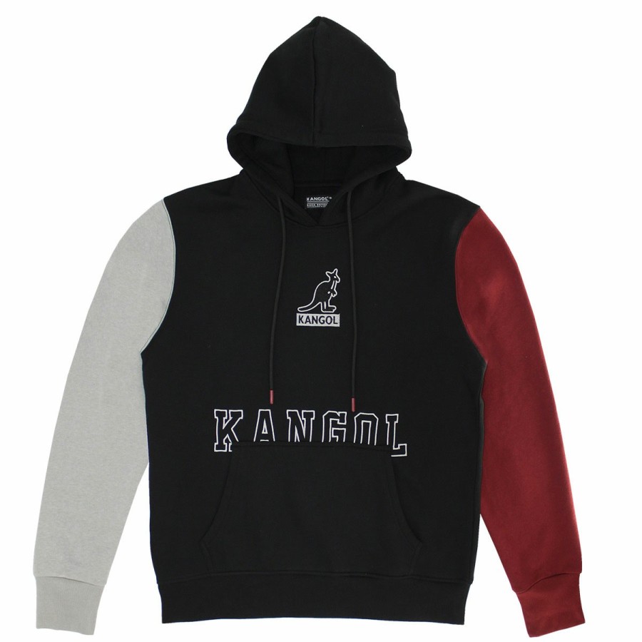 Clothing & Accessories Kangol | Kangol Mens Colorblock Embroidered Hoodie