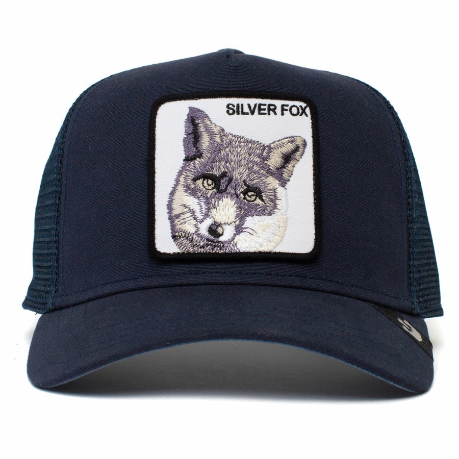 Men'S Goorin Bros. Baseball Caps | Silver Fox Trucker Hat Navy