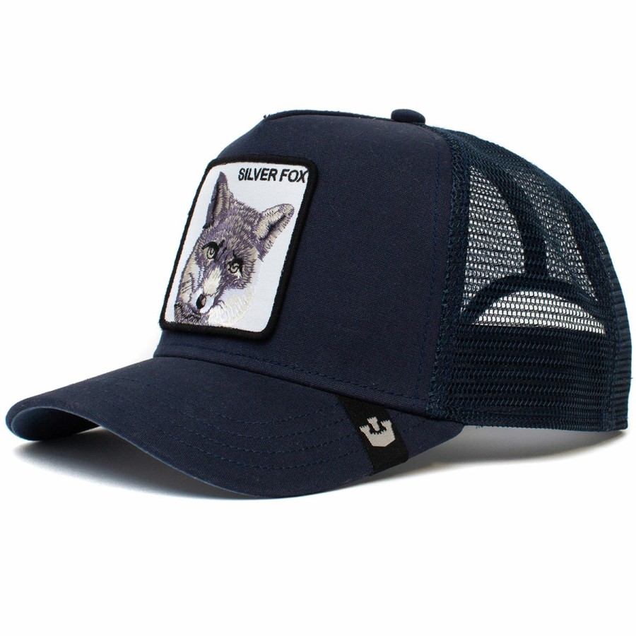 Men'S Goorin Bros. Baseball Caps | Silver Fox Trucker Hat Navy