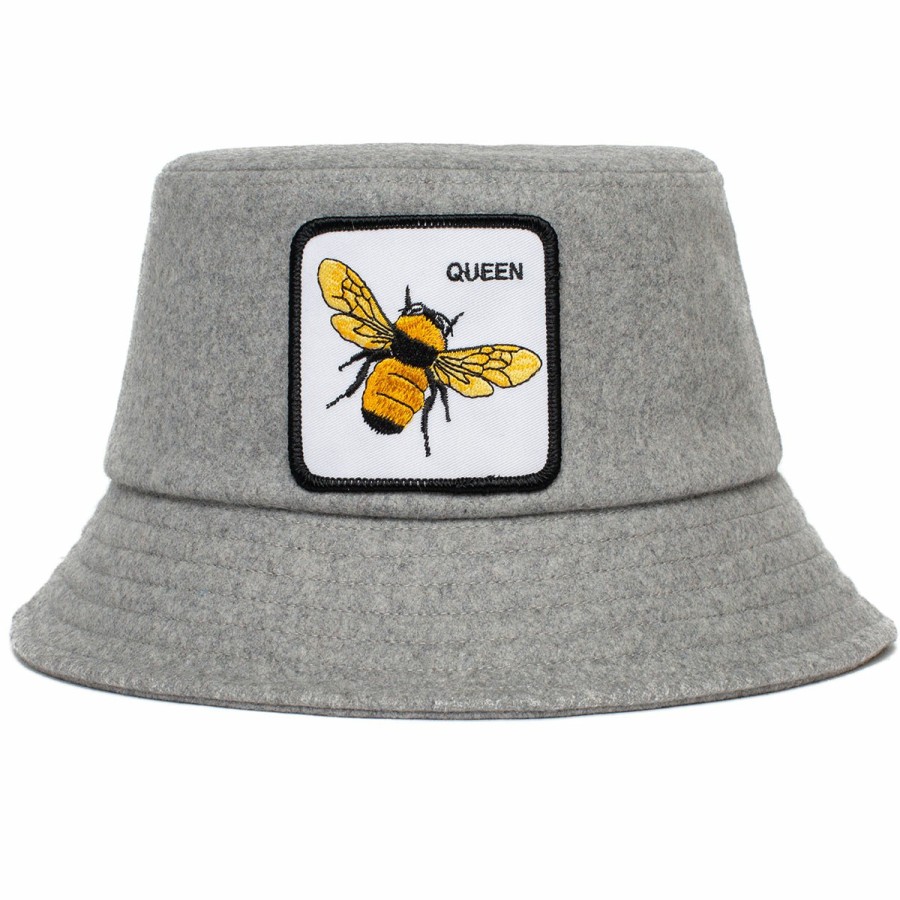 Men'S Goorin Bros. Bucket Hats | Queen Bee Heat Bucket Grey