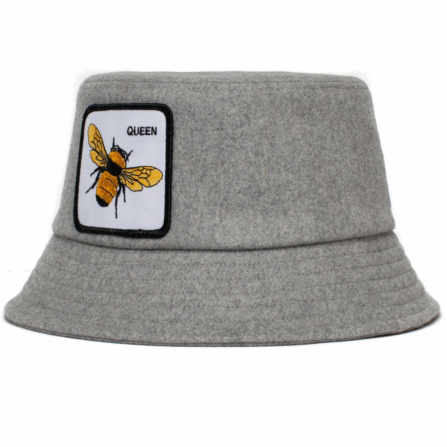 Men'S Goorin Bros. Bucket Hats | Queen Bee Heat Bucket Grey