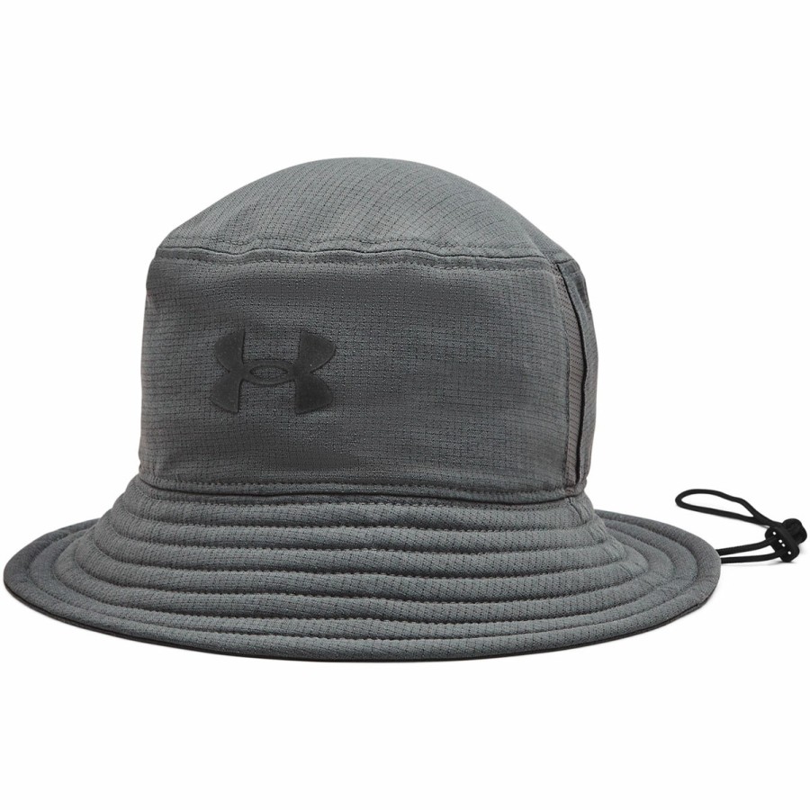 Men'S Under Armour Bucket Hats | Ua Armourvent™ Bucket Hat Pitch Gray/Black