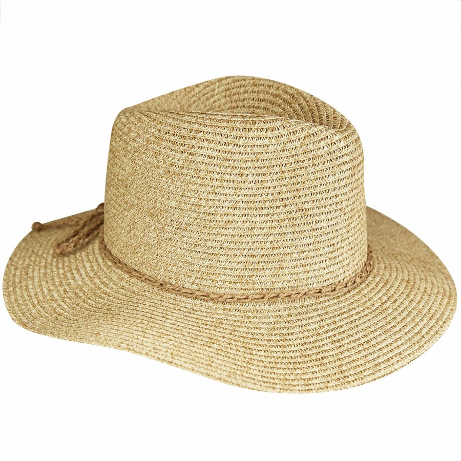 Women'S David & Young Fedoras | Marled Straw Fedora